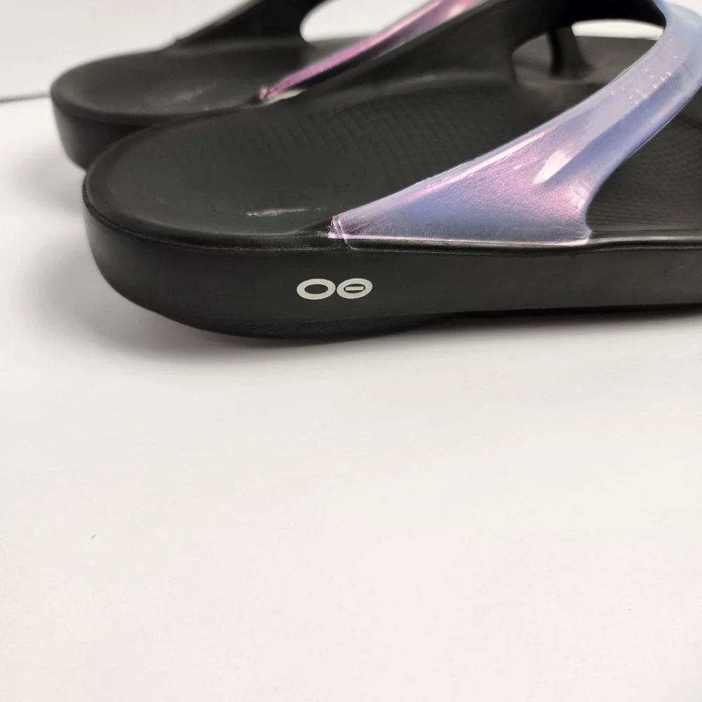 Oofos Oolala Women's Luxe Frost Sandals Size W9 - Picture 7 of 9